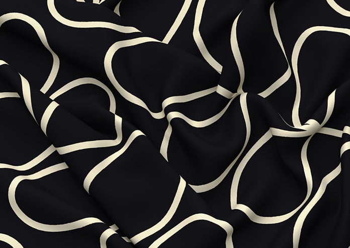 Orla Kiely Jumbo Linear Stem, Liquorice - Twist&Fit Roman Blind - Image 4